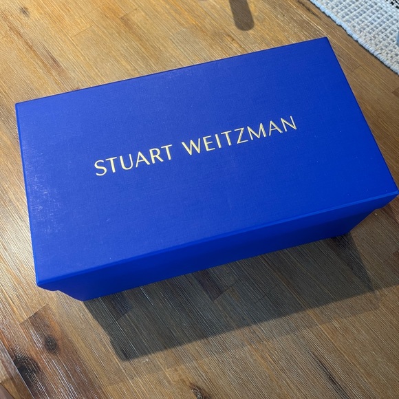 STUART WEITZMAN | NEW IN BOX | STARLA 80 SANDAL | METALLIC – PLATINUM | SZ 7 - Picture 9 of 10